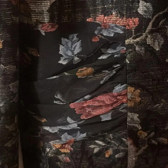 Miss Elliette vintage black floral blazer - Picture 8 of 12